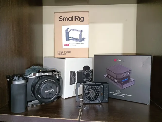  Kit -Câmera ZV10 ii-Gaiola Smalring e Cooler termostic Ulanzi