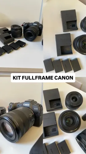 KIT CANON R8 FULLFRAME COMPLETO - TROCO POR KIT SONY