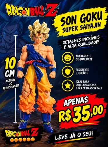 Boneco action figure do Goku Ssj