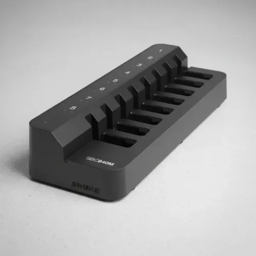 Carregador De Bateria Com 8 Compartimentos Shure Sbc840m