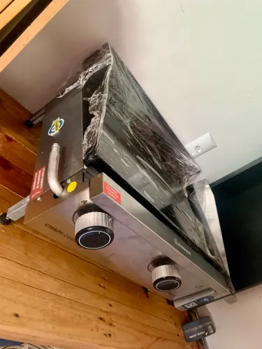Chapa profissional em inox Marchesone