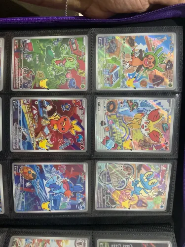 Cartas Pokémon TCG 2 trio de parceiro inicial série 3