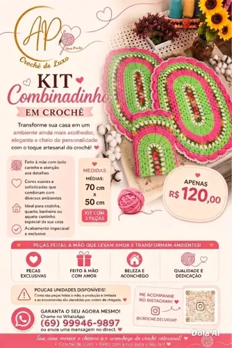 Kit de tapetes combinadinho