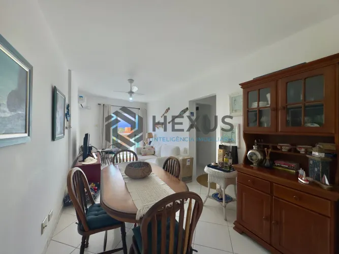 Apartamento com varanda vista mar e lazer na Praia do Tombo, Guaruja