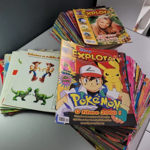 Lote 120 Revistas Disney Explora (1999 - 2001) + Brindes
