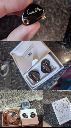 Combo 2 Fones KZ Castor Pro Bass + KZ DFi