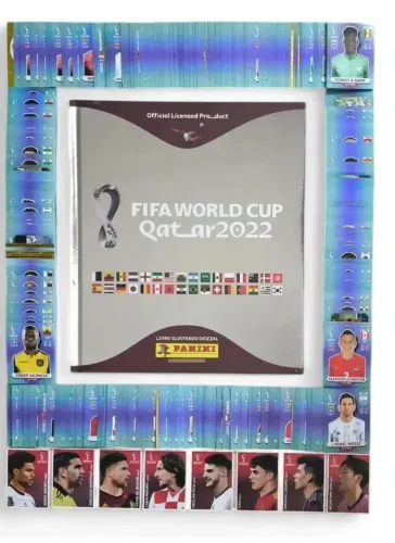 Álbum copa 2022 Prata + set completo para colar