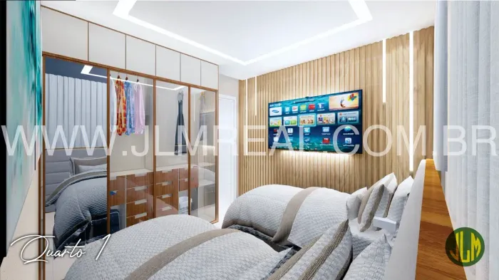 RESIDENCIAL DOM CASMURRO, BAIRRO DAMAS, NASCENTE, 50 e 57m², 2 e 3 QUARTOS, 2 VAGAS