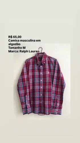 Camisa masculina M Ralph Lauren