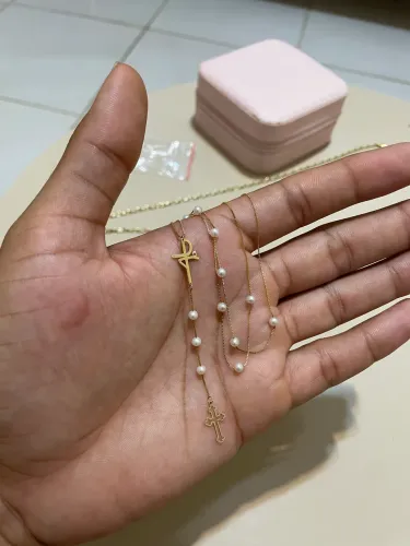 Terço feminino em Ouro 18k 