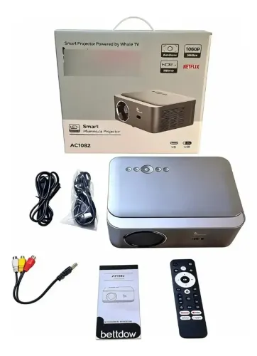 Projetor Bettdow Ac1082 Smart Full Hd Wi-fi Netflix Na Caixa