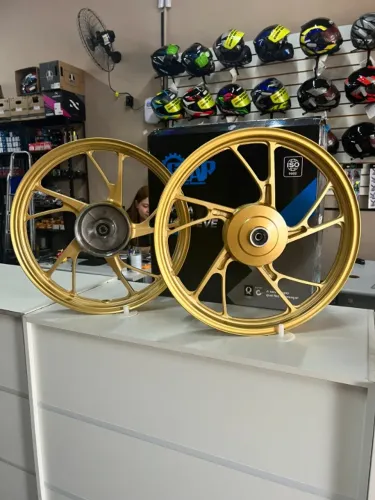 RODA LIGA LEVE TITAN FAN START 150 160 KS PE DE GALINHA DOURADO