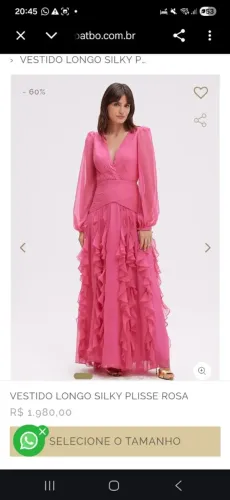 Vestido rosa patBo tam 38 usado apenas uma vez