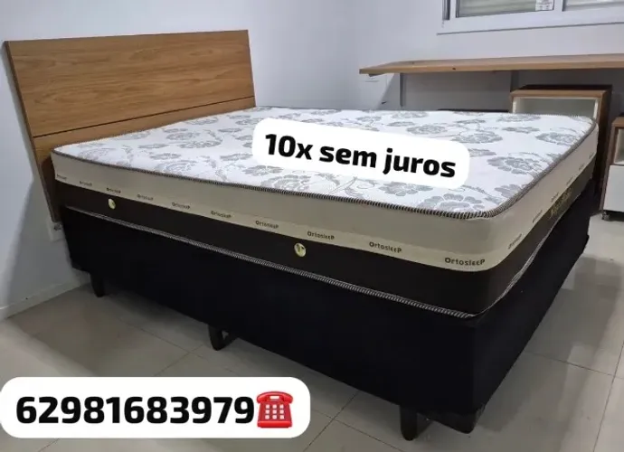 Cama box colchão e base