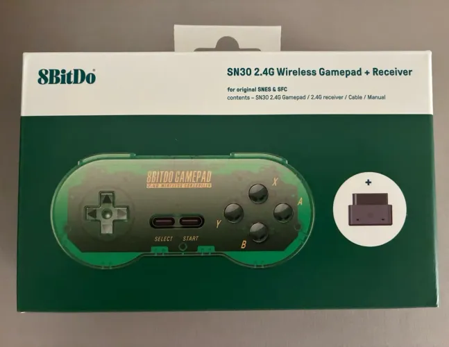 CONTROLE SNES SEM FIO - 8BIT SUPER NINTENDO