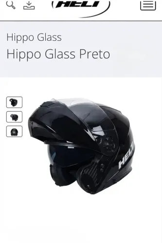 Capacete Helt Hippo Glass