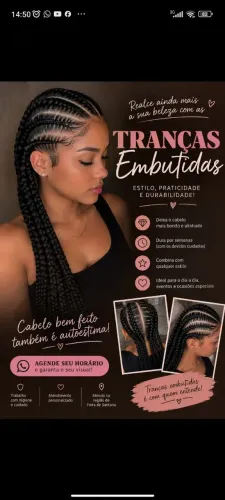 Faço tranças embutidas