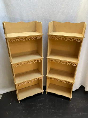 Kit com 2 Armários Provençal em MDF - 90 cm Para decoração de festas