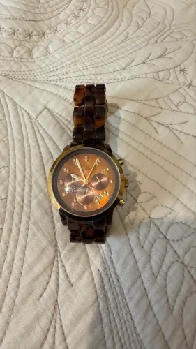 Relógio Michael Kors marrom tartaruga