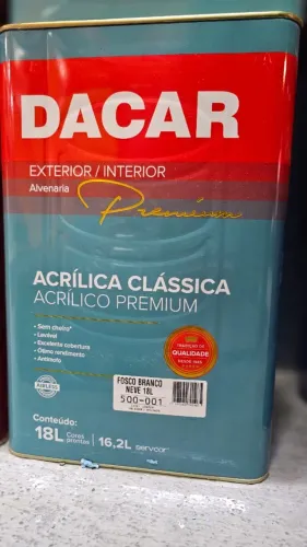 Tinta Dacar fosca BRANCO 18l