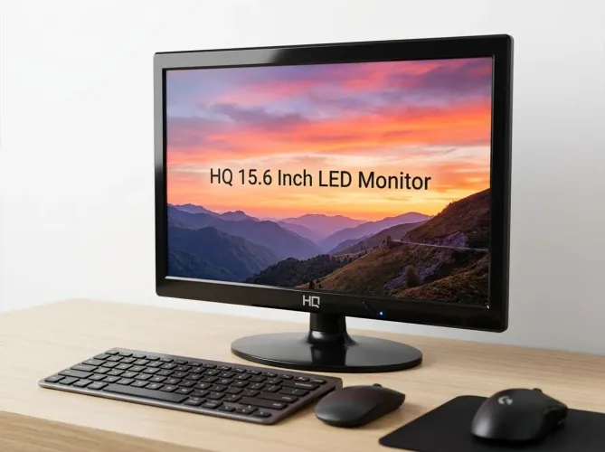 Monitor LED HQ 15.6" HD com Entrada HDMI e VGA (Excelente Estado)