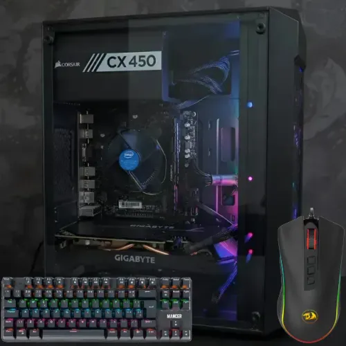 (Sem trocas) PC Gamer com perifericos i5 9500T + GTX 1650 4GB + 16 GB + NVMe + 1.5 TB 