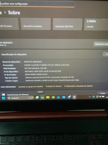 Notebook Gamer nitro 5