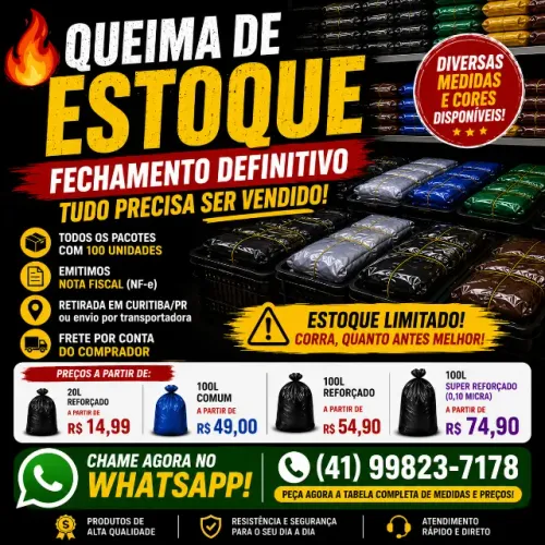sacos de lixo