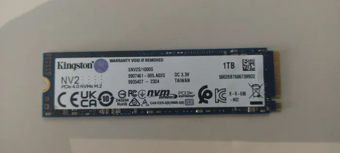 SSD Kingston NVME M2 1TB