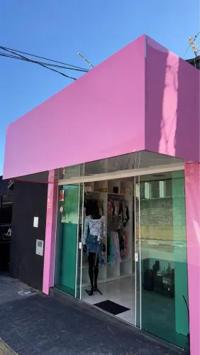 * Fachada Comercial de ACM com Estrutura Metálica