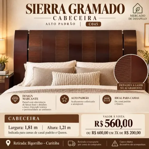CABECEIRA SIERRA GRAMADO - ALTO PADRÃO (C045)