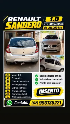 Renault Sandero Expression Hi-flex 1.0 16V 5P 2009