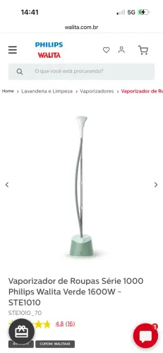 Vaporizador de roupas