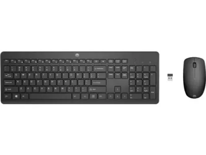 Kit Teclado  Mouse Sem Fio Hp 230 Wireless 2.4ghz Usb Preto