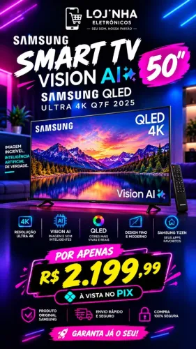 Samsung QLED Q7F de 50 polegadas (50?).