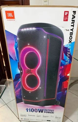 JBL Partybox Ultimate 1100w rms, nova, nf