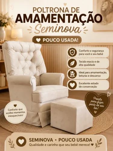 Poltrona de amamentação 