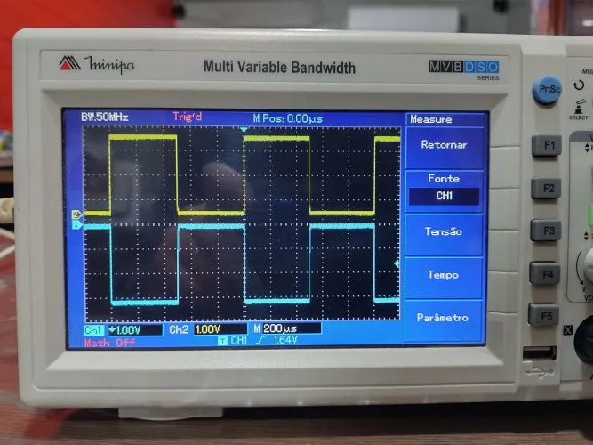 osciloscópio digital minipa mvb dso 50mhz usado em perfeito estado