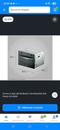 Forno a gas continental