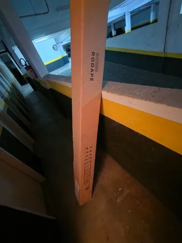 Barras Rodapé 15cm Mdf Revestimento Melamínico Branco