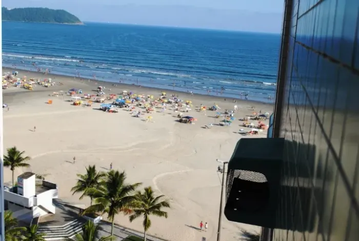 kitnet - Prédio Frente ao Mar - Praia Grande - Vila Guilhermina - Kit net Apto - Temporada