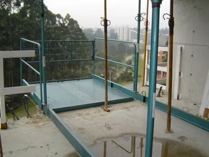 Plataforma para descarga de grua, capacidade 450 kg
