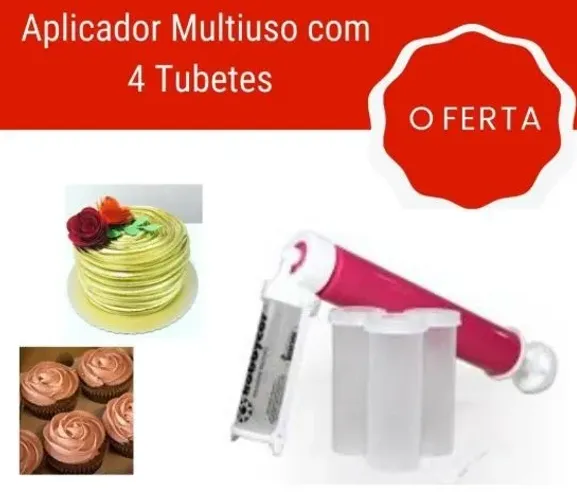 Aplicador Multiuso com 4 Tubetes