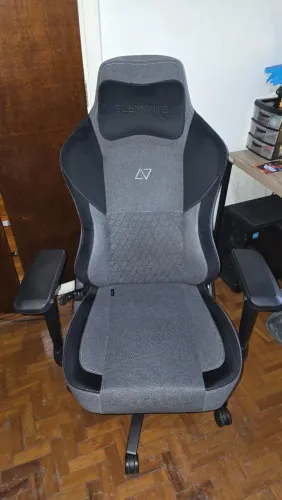 Cadeira Gamer Elements Lunari Fearless Cinza SEMINOVA - 7 MESES uso