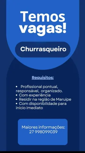 Churrasqueiro com experiência