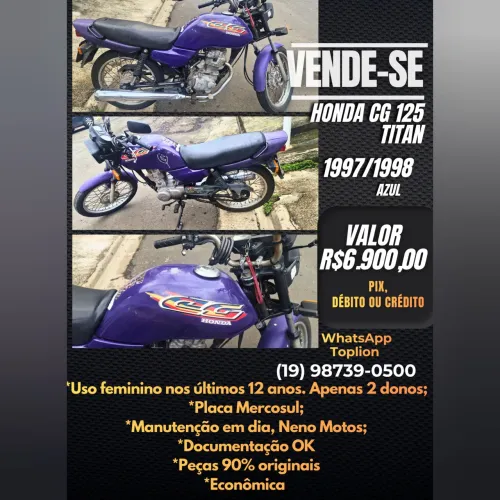 Honda 125 1997/1998 Relíquia