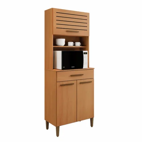 Kit Cozinha 3 Portas Master - Cinamomo/Ripado l76