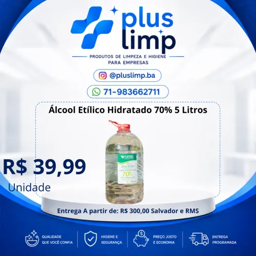 Álcool Etílico 70% 5 litros