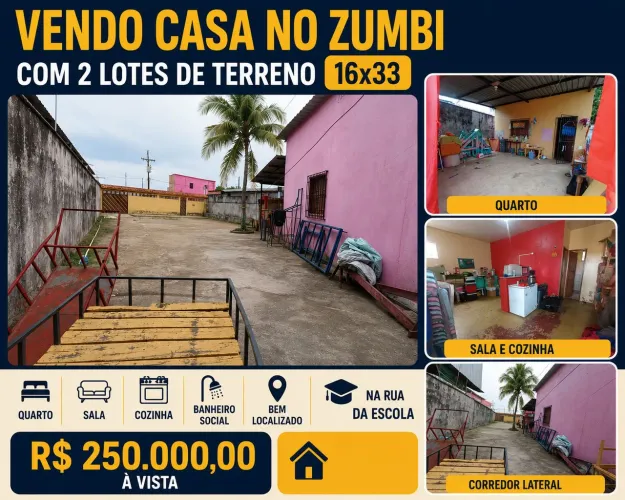 VENDO CASA NO ZUMBI 