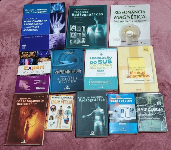 LOTE DE LIVROS DE RADIOLOGIA E RESSONÂNCIA MAGNÉTICA - 13 LIVROS